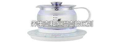 ​养生壶和恒温壶的区别